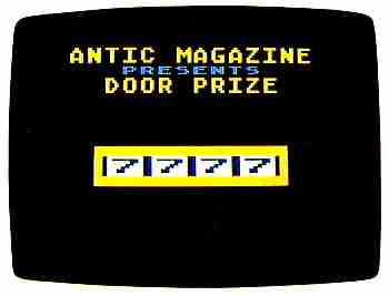 Door Prize screen