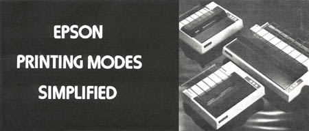 Epson Printing Modes — original illustration or listing