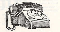 [Telephone ornament]