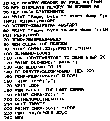Machine Language BASIC Conversion — original illustration or listing