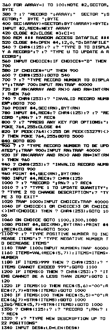 Disk Files: Note and Point — original illustration or listing