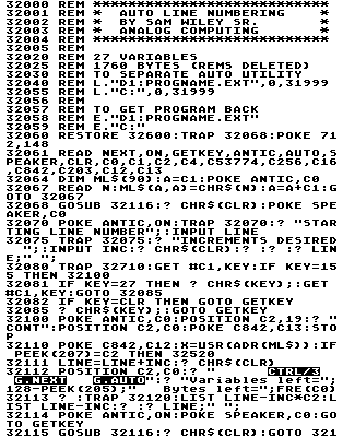 This BASIC listing uses an image to display special characters
