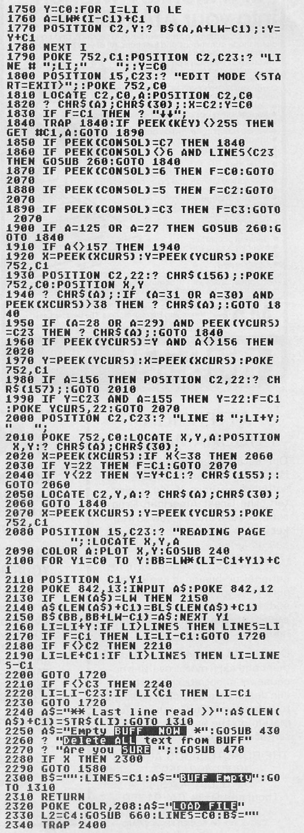 Matt*Edit BASIC listing — printed page 55, right column
