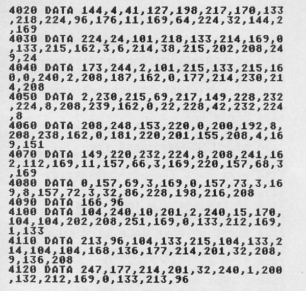Matt*Edit BASIC listing — printed page 58, right column