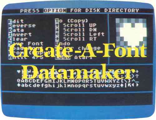 Create-A-Font Datamaker