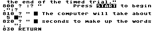 Typing Evaluator — original illustration or listing