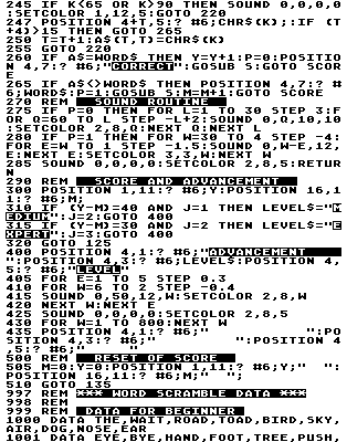 Word Scramble — original illustration or listing