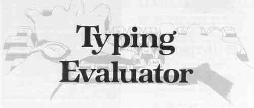 Typing Evaluator