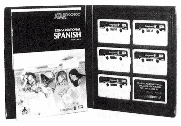 ATARI Conversational Spanish — program listing