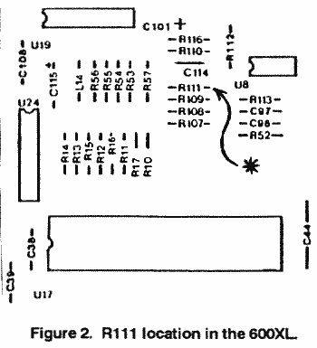 R111 location in the 600XL