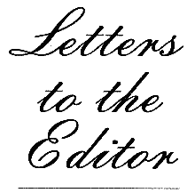 Letters to the Editor