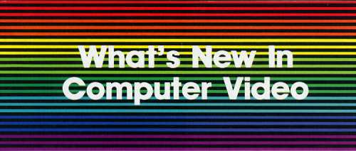 What's New In Computer Video