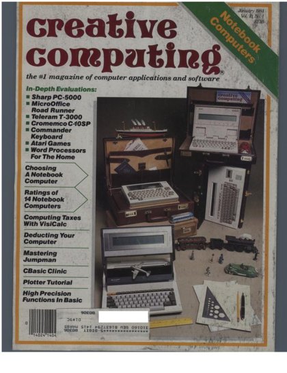 Creative Computing — January 1984 cover