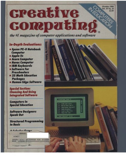 Creative Computing — October 1984 cover