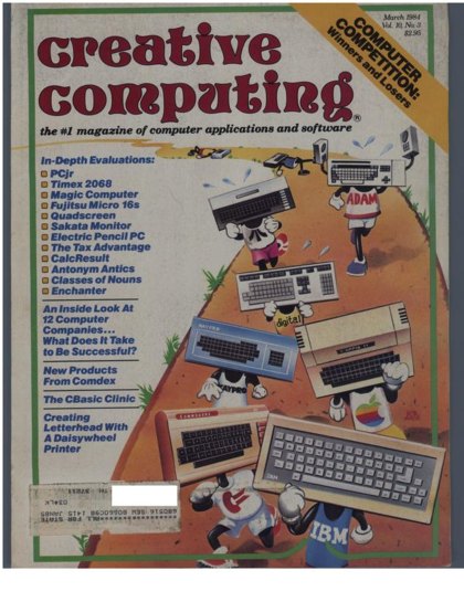Creative Computing — March 1984 cover