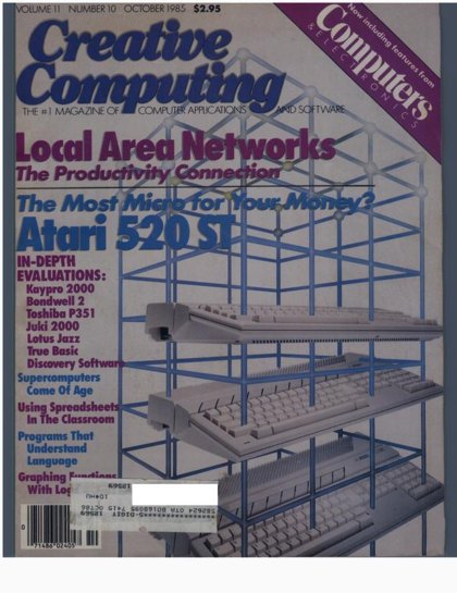 Creative Computing — October 1985 cover