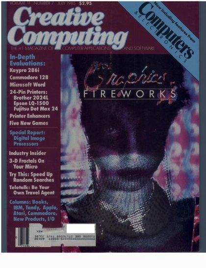 Creative Computing — July 1985 cover