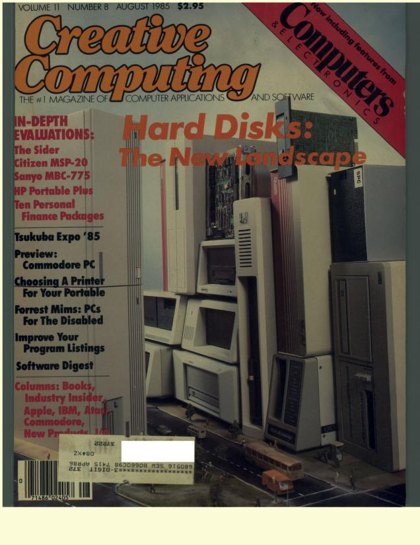 Creative Computing — August 1985 cover