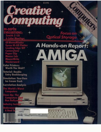 Creative Computing — September 1985 cover