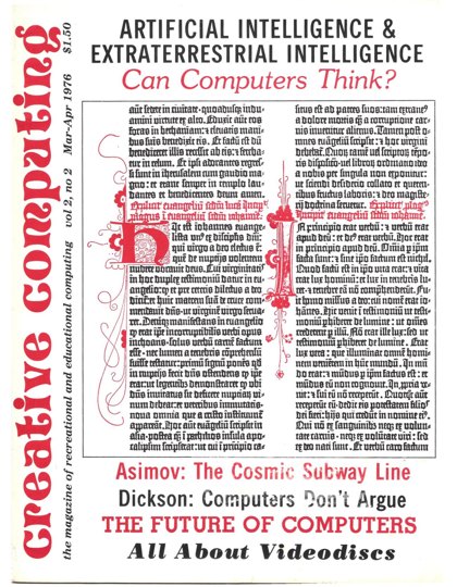 Creative Computing — March–April 1976 cover