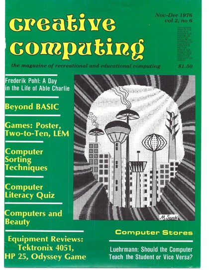 Creative Computing — November–December 1976 cover