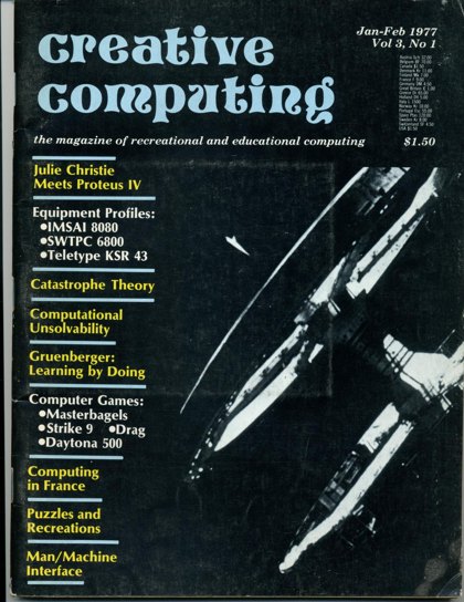 Creative Computing — January–February 1977 cover