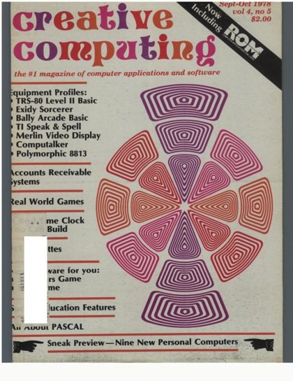 Creative Computing — September–October 1978 cover