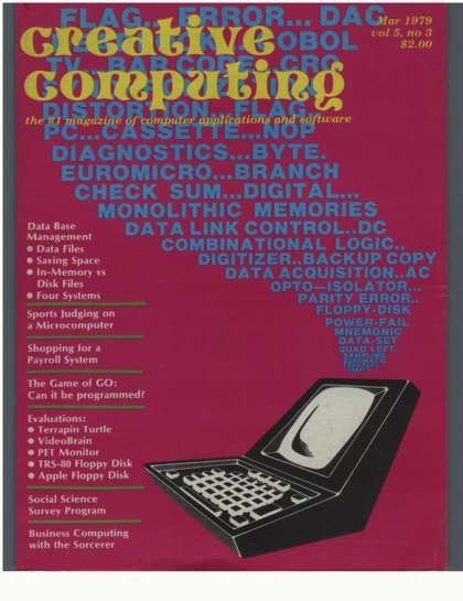 Creative Computing — March 1979 cover