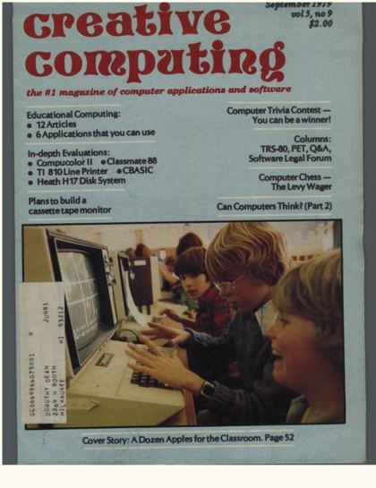 Creative Computing — September 1979 cover