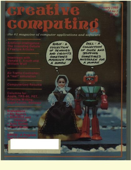 Creative Computing — January 1980 cover