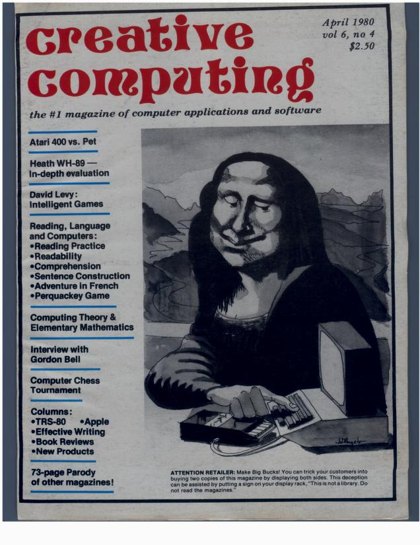 Creative Computing — April 1980 cover