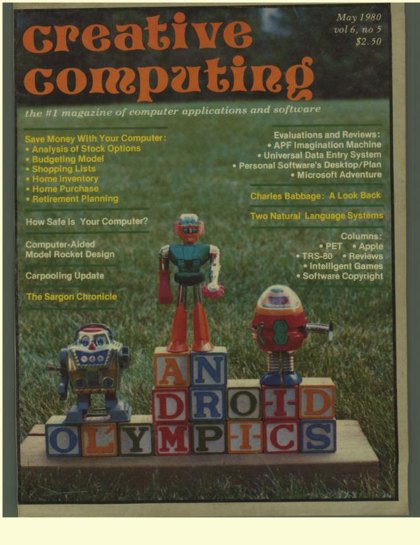 Creative Computing — May 1980 cover