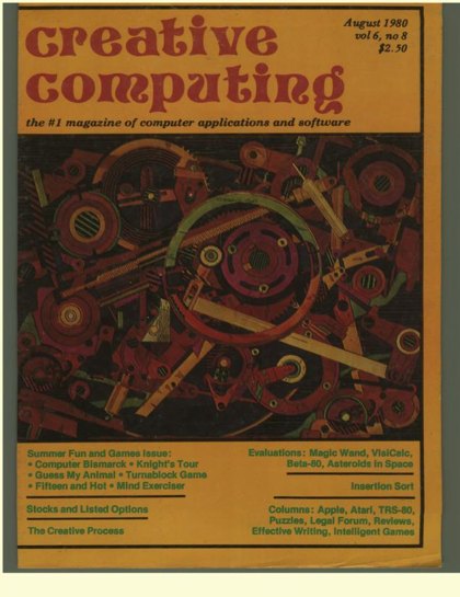 Creative Computing — August 1980 cover