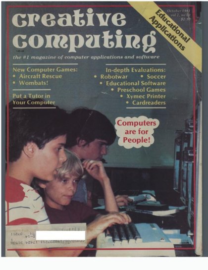 Creative Computing — October 1981 cover