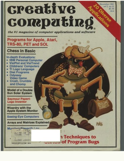 Creative Computing — December 1981 cover