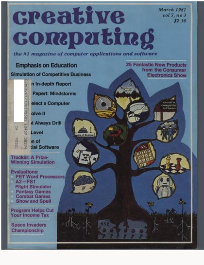 Creative Computing — March 1981 cover