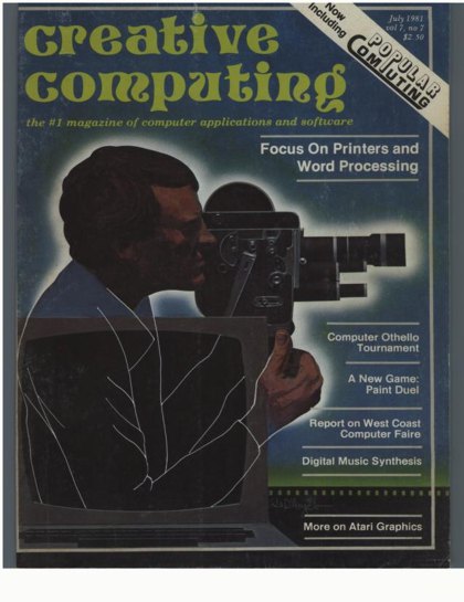 Creative Computing — July 1981 cover