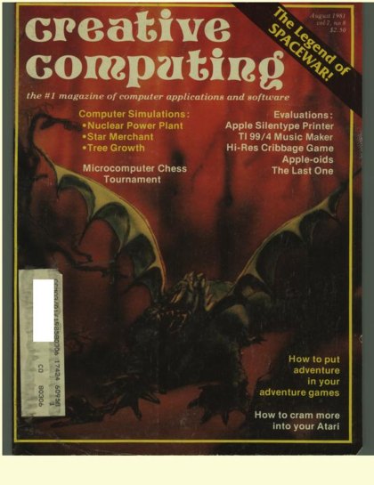 Creative Computing — August 1981 cover