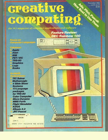 Creative Computing — November 1982 cover