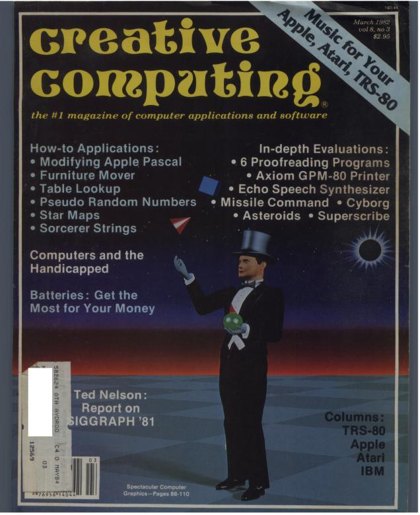 Creative Computing — March 1982 cover