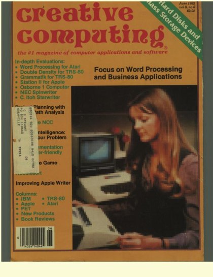 Creative Computing — June 1982 cover