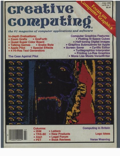 Creative Computing — July 1982 cover
