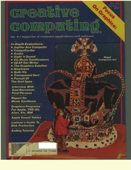 Creative Computing — July 1983 cover