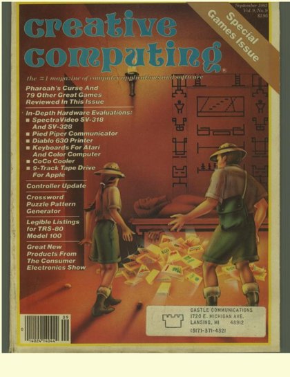 Creative Computing — September 1983 cover