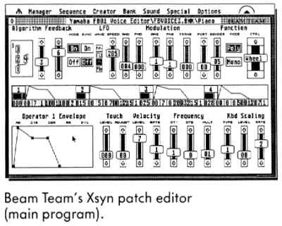 Beam Team's Xsyn patch editor (main program).