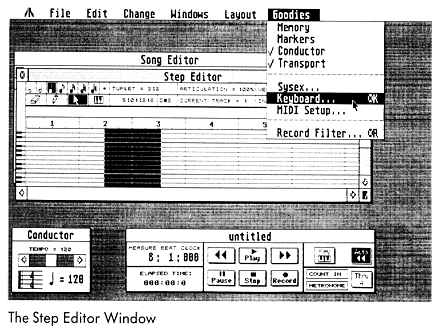 The Step Editor Window.