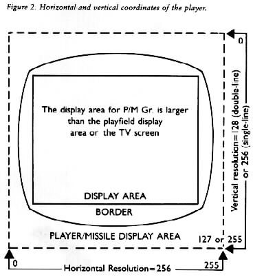 Figure 2. Horizontal and vertical coordinates of the player.