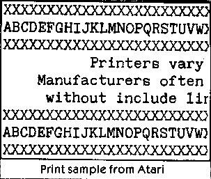 Print sample from Atari