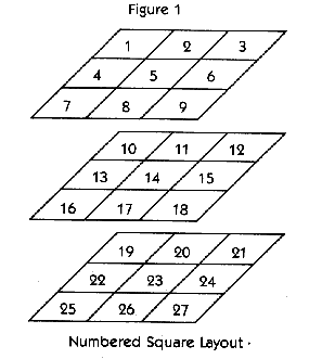 Numbered Square Layout