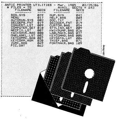 Floppy Filer printout